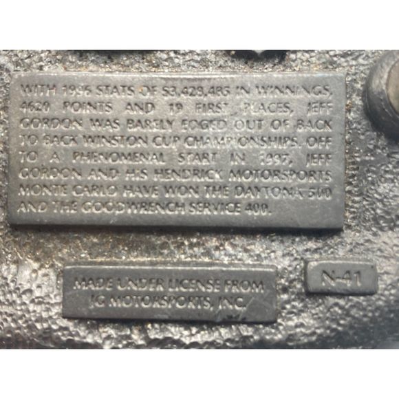 American Legends NASCAR Jeff Gordon 24 Pewter Belt Buckle Special Edition - Picture 5 of 8